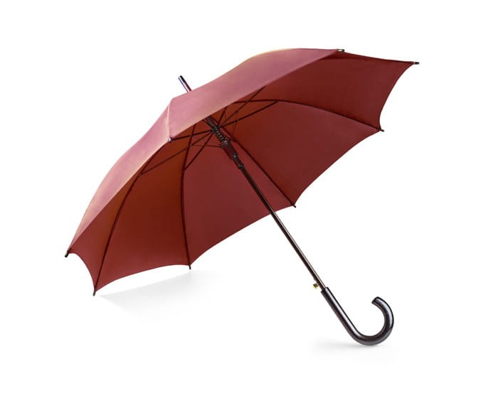 parasol reklamowy automatyczny z drewnianą rączką z nadrukiem BORDOWY.jpg