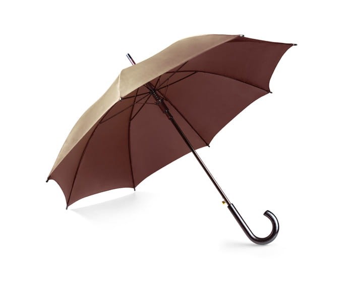 parasol reklamowy automatyczny z drewnianą rączką z nadrukiem brązowy.jpg