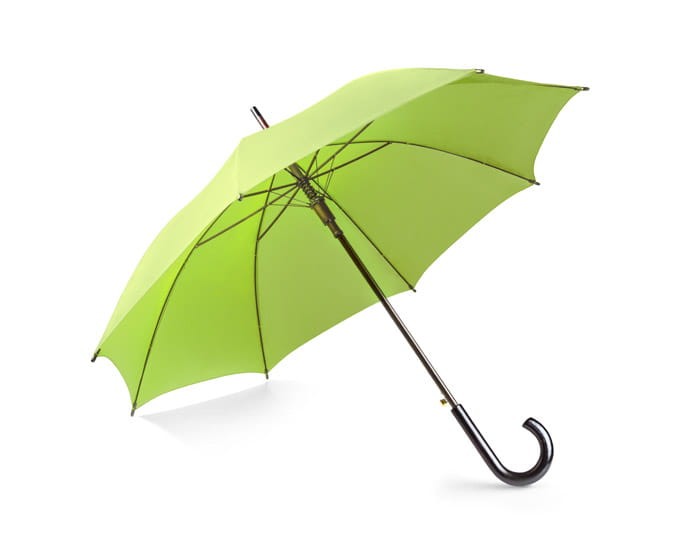 parasol reklamowy automatyczny z drewnianą rączką z nadrukiem star limonka.jpg