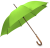 parasol star z drewnianą rączką automatyczny limonka.png