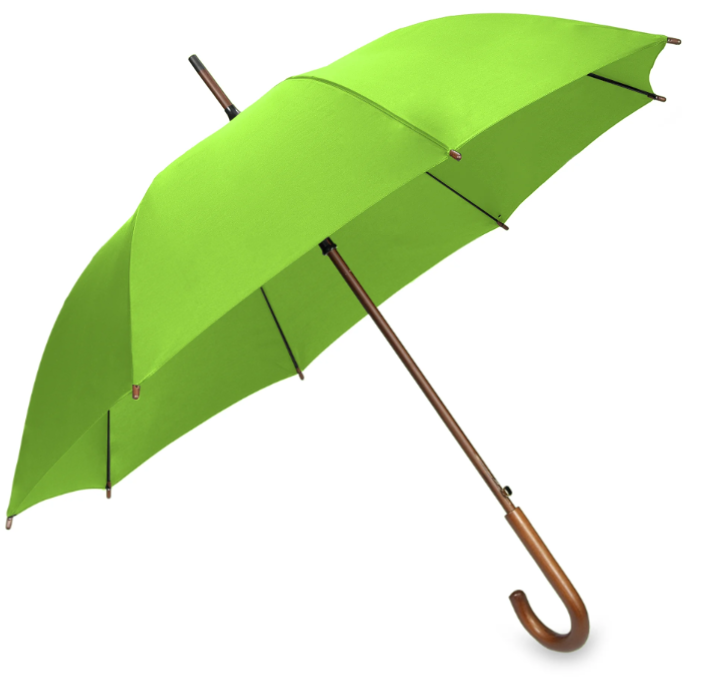 parasol star z drewnianą rączką automatyczny limonka.png